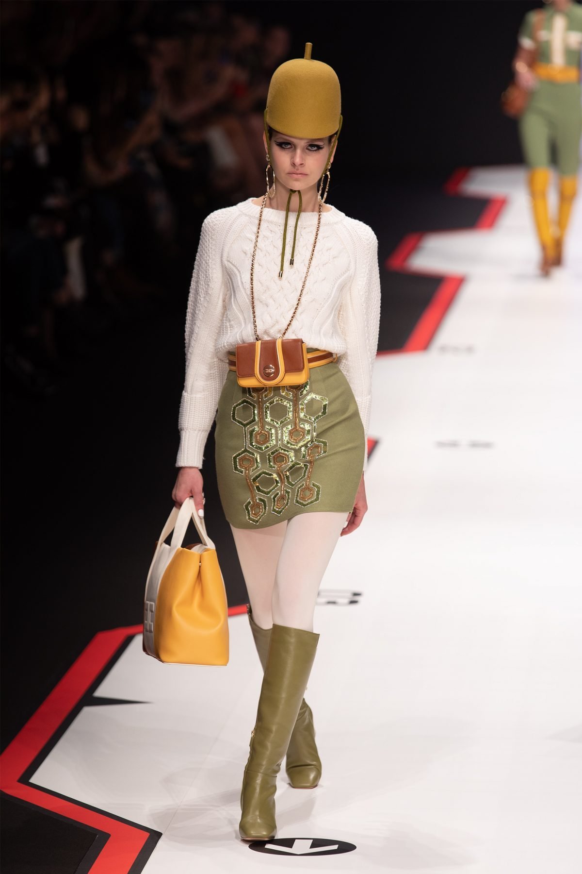 Elisabetta franche fall winter collection F/W 2019-2020 on catwalk during MilanoModaDonna - Milan Fashion Week #mfw Elisabetta franche fall winter collection F/W 2019-2020 on catwalk during MilanoModaDonna - Milan Fashion Week #mfw