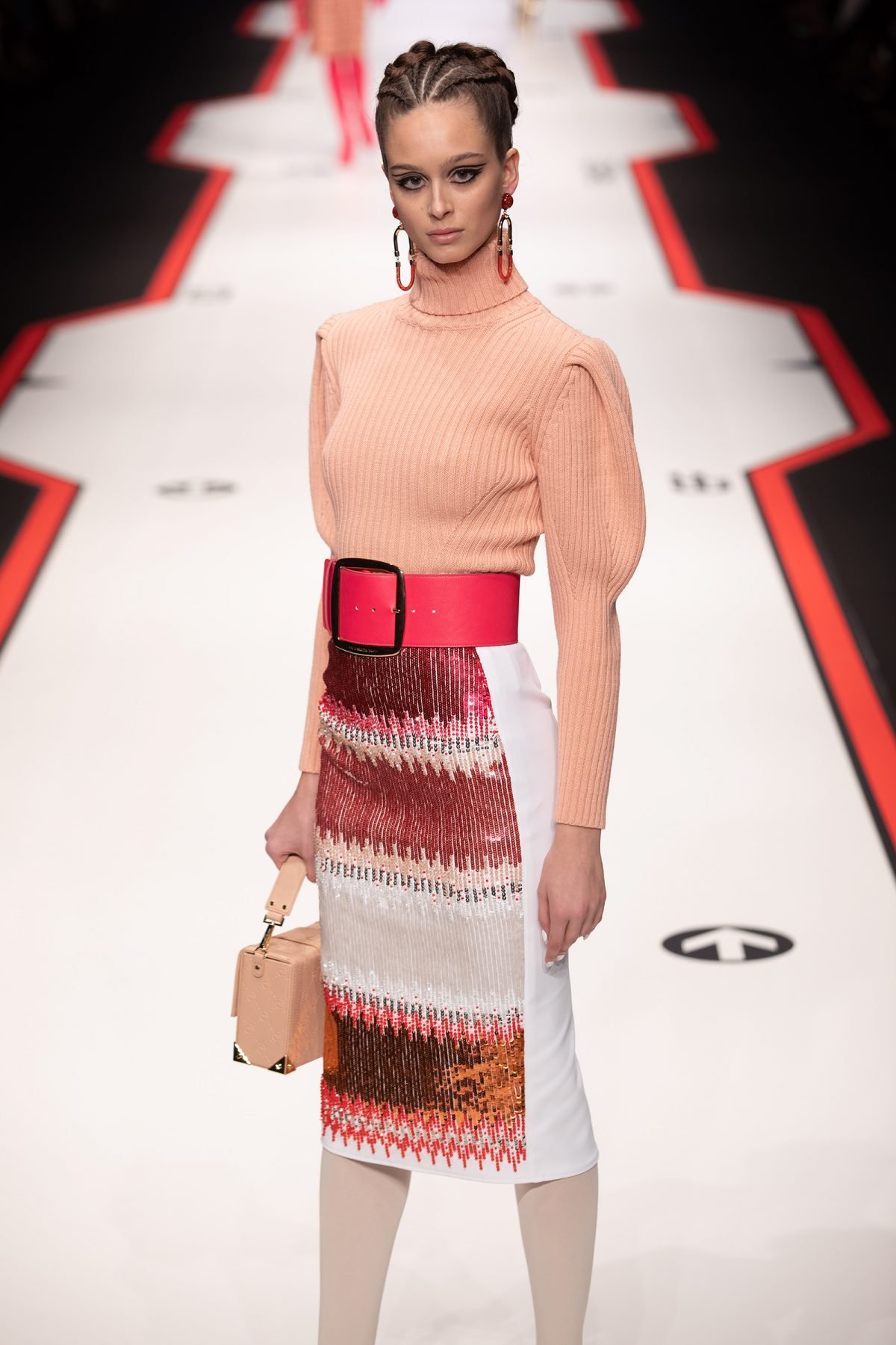 Elisabetta franche fall winter collection F/W 2019-2020 on catwalk during MilanoModaDonna - Milan Fashion Week #mfw Elisabetta franche fall winter collection F/W 2019-2020 on catwalk during MilanoModaDonna - Milan Fashion Week #mfw