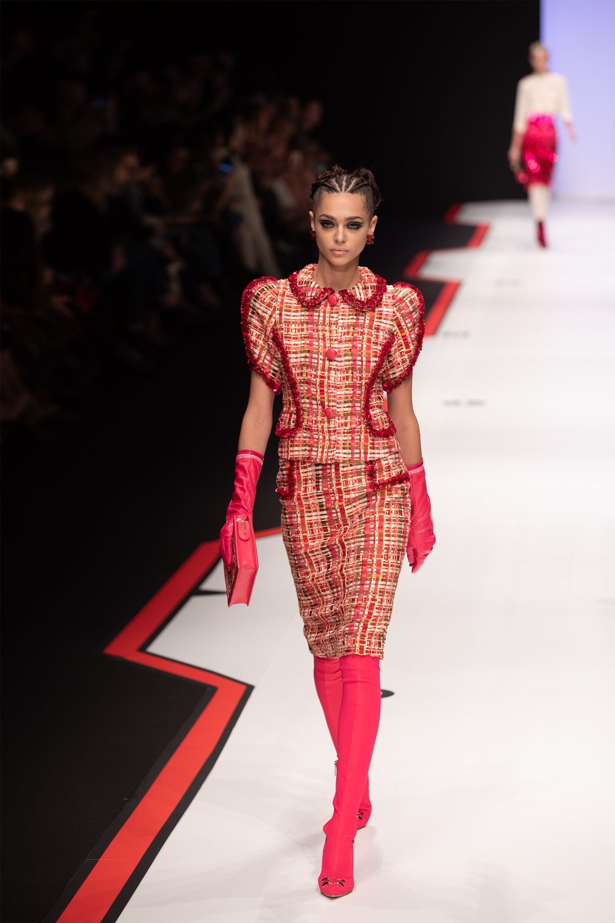 Elisabetta franche fall winter collection F/W 2019-2020 on catwalk during MilanoModaDonna - Milan Fashion Week #mfw Elisabetta franche fall winter collection F/W 2019-2020 on catwalk during MilanoModaDonna - Milan Fashion Week #mfw