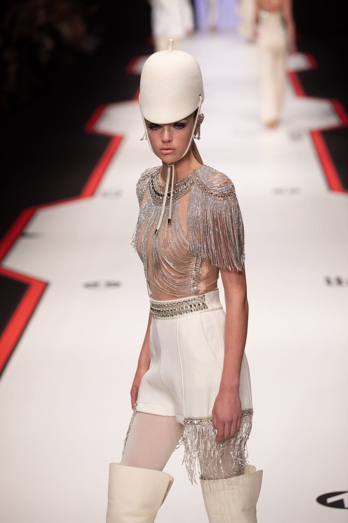 Elisabetta franche fall winter collection F/W 2019-2020 on catwalk during MilanoModaDonna - Milan Fashion Week #mfw Elisabetta franche fall winter collection F/W 2019-2020 on catwalk during MilanoModaDonna - Milan Fashion Week #mfw